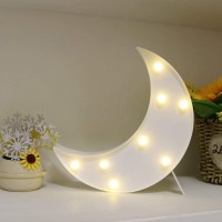 Zuokemy Decorative Led Crescent Moon Night Light Can Be Hung On The Wall Children