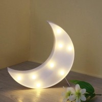 Zuokemy Decorative Led Crescent Moon Night Light Can Be Hung On The Wall Children