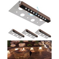 Smy Lighting 4Pack 7 Inch 2.5W Led Hardscape Lighting Retaining Wall Lights, Ip68 Waterproof 12V-36V Low Voltage Ac/Dc Daylight 5000K Hardscape Paver Light Outdoor Step Lights 40,000 Hours Lifespan