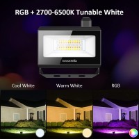 Novostella Smart Led Flood Lights Outdoor 200W Equivalent Halloween Rgbcw Color Changing Spotlights App Control Stage Landscap