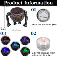 Nezababy Elden Ring Pot Boy Statues Merch Figure 5 Color Changing Led Lights Lamp Figurines Resin Toys For Home Decoration Game