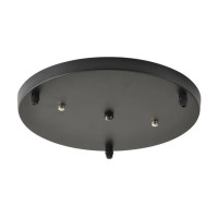 Pobllem 3-Light Black Ceiling Canopy Kit 13.8 Inches Ceiling Light Plate Light Fixtures With Mounting Hardware For Chandelier Ceiling Pendant Light Hanging Lamps Fixtures (3 Head) (Black)