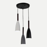 Pobllem 3-Light Black Ceiling Canopy Kit 13.8 Inches Ceiling Light Plate Light Fixtures With Mounting Hardware For Chandelier Ceiling Pendant Light Hanging Lamps Fixtures (3 Head) (Black)