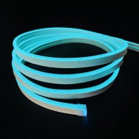 Jo.Ko Led Silicone Neon Light Strip, Neon Rope Light 12V 16.4 Ft/5M Waterproof Diy Cuttable Outdoor Neon Lights (Ice Blue)