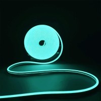 Dsjjbll Flexible Neon Rope Strip Night Light,Outdoor Indoor Led Cut Freedom 16.4Ft/Set Power Supply/Clip Included (Ice Blue)