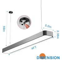 4Ft Led Shop Light Fixture, 5