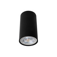 Illux Tl-5150.Sorn Cylinder Ceiling Light, Black, Operates Gu10 Bulb (Not Included), Compact And Modern Design, Interior Use