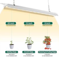 Szhlux Grow Light 4Ft 140W 2 70W 800W Equivalent Super Bright Full Spectrum Sunlight Plant Light Led Grow Light Strips Lin