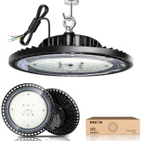 Super Bright Ufo Led High Bay Light 200W 30000Lm (150Lm/W) For Shop/Garage/Barn/Warehouse/Factory/Gym, Daylight White 6000K-6500K, Alternative To 400W Mh/Hps, 40In Cable, Safe Rope, Ip65 (Watts, 200)