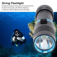 Zerodis 5000 Lumen Dive Lights, Scuba Diving Flashlight, Professional Underwater Flashlight 150M Ipx8 Waterproof Dive Torch Dimmable L2 Led Beads Scuba Dive Lights For Diving