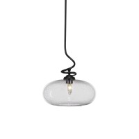 Capri Stem Pendant With Hang Straight Swivel Shown In Matte Black Finish With 13