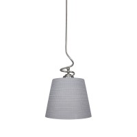 Capri Stem Pendant With Hang Straight Swivel Shown In Brushed Nickel Finish With 10