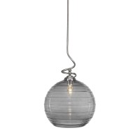 Capri Stem Pendant With Hang Straight Swivel Shown In Brushed Nickel Finish With 14