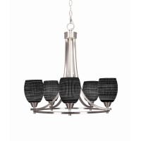 Paramount 5 Light Chandelier In Brushed Nickel Finish With 5