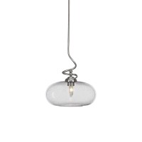 Capri Stem Pendant With Hang Straight Swivel Shown In Brushed Nickel Finish With 13