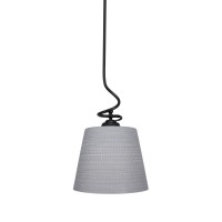 Capri Stem Pendant With Hang Straight Swivel Shown In Matte Black Finish With 10