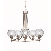 Paramount 5 Light Chandelier In Brushed Nickel Finish With 5.75