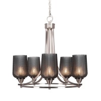 Paramount 5 Light Chandelier In Brushed Nickel Finish With 5