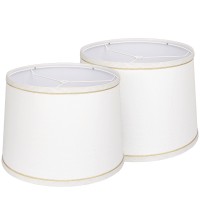 Lampshades Set Of 2 For Table Lamps, Floor Lamps, Fabric White Lampshades 11.6