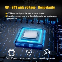 FeaturesNonPolarity Design Plug and Play is not polarity sensitiveDC 624V wide voltage design Suitable for motorcycles motos ATVs UTVs scooters and most vehiclesSpecificationsModel H4Beam HighLow BeamColor WhiteVoltage DC 624V 6V 12V 24VLumen2000lmPower a