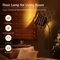 Auquee Led Floor Lamp Standing Lamp For Living Room With Linen Lamp Shade Adjustable Gooseneck Modern Reading Light Floor Lamps