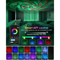 Star Projector Galaxy Projector, Happy Birthday Decorations Gift Night Light With Remote Nebula Starry Light Projector Twinkling Ceiling Stars Projection For Home Gaming Bedroom Kids Room Decor Light