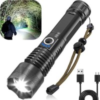 Victoper Led Flashlights, High Powered 10000 Lumens Super Bright Tactical Flashlight, Rechargeable, 5 Modes Zoomable Waterproof Flash Lights For Emergency, Outdoor, Home, Camping, Hiking