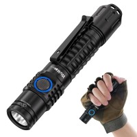 Wurkkos Tactical Flashlight, 2000 Lumen Super Bright Flashlight, Rechargeable Flashlight 345M Long Rang, Dual Switch, Ipx8 Waterproof Edc Flashlight For Emergencies, Camping, Hiking