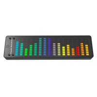 Power Acoustik Spectrum Analyzer - Music Voice Rhythm Spectrum Display, Colorful Rgb Light Bar W/ 176 Led Lights, In Vehicle Dancing Lighting Panel, In Home Ambient Lights, Usb C Connected