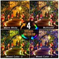 Heceltt Outdoor Christmas Lights, 394Ft 1000 Led Color Changing String Lights, Clear Wire With 11 Modes & Remote, Ul Listed For Xmas Garden Yard Tree Wedding Party Decor - Warm White To Multicolor