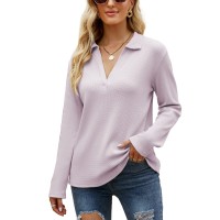 Famulily cute Night Out Tops for Women comfy Soft Fall clothes Pink M