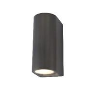 Ledvion Douglas, Led Outdoor Wall Light, Anthracite, Round, With 2X Gu10 Sockets Up & Down On Both Sides, Outdoor Wall Light, Wall Lamp, Outdoor Lamp, Ip54