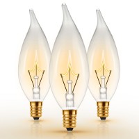 Chandelier Light Bulbs, Doresshop Candle Light Bulbs, Candelabra Light Bulbs, 40 Watt Candelabra Bulbs, E12 Dimmable Candle Bulbs For Chandeliers, Ceiling Fan Lights, Pendants, Fireplace, 3 Pack