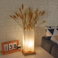 Floresita Vase Lamp Table Lamp Usb Charge Flower Lamp Vase Table Lamp Dimmable Bedside Lamp Frosted Glass Shade With Wood Base F