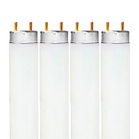 Luxrite F32T8850 32W 48 Inch T8 Fluorescent Tube Light Bulb 5000K Bright White 2800 Lumens G13 Medium Bipin Base Lr20734