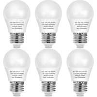 Led Refrigerator Light Bulb, 40 Watt Equivalent Led Appliance A15 Light Bulb 5000K Daylight For Fridge, E26 Base, Non-Dimmable, 6-Pack