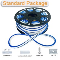 Jo.Ko Led Silicone Neon Light Strip, Neon Rope Light 50Ft/15M 110V-120V Ac Waterproof Diy Cuttable Outdoor Neon Lights (Blue1)