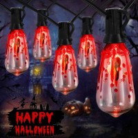 Halloween Lights 10 Foot Halloween Decorative String Lights With 10 St40 Flashing Bulbs Hanging Halloween String Lights Ip45 Wa