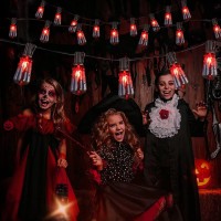 Halloween Lights 10 Foot Halloween Decorative String Lights With 10 St40 Flashing Bulbs Hanging Halloween String Lights Ip45 Wa