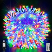 Ollny Christmas Lights Outdoor, 396Led 131Ft Christmas Tree Lights Waterproof, Multicolor String Lights With 8 Modes,Timer, Memory Function, Xmas Lights For House Indoor Outside Decorations