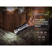 Fenix E18R V20 Edc Flashlight 1200 Lumens Usbc Rechargeable Ultra Compact Pocket Light With Lumentac Organizer Black