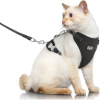 Supet Cat Harness And Leash For Walking Escape Proof, Adjustable Harness For Cats, Easy Control Small Cat Harness For Medium Large Kitten And Dogs S Black