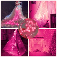 Camantu 12 Pack Fairy Lights Battery Operated 7Ft 20Led Valentines Day Lights Battery Operated Waterproof Silver Wire For Diy M