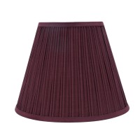 Aspen Creative 33052 Hardback Empire Transitional Spider Lamp Shade Mushroom Pleated Burgundy 7 Top X 13 Bottom X 10 Sl