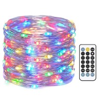 Twinkle Lights Indoor For Teen Girls, 33Ft 100Led Decorative Lights For Boho Room Decor Bedroom Wall Decor Christmas Tree Lights, Wedding Party Decoration,33Ft,Multi-Colored