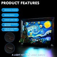 Brickbling Led Lights Compatible With Lego Starry Night Light Kit Compatible With Lego Van Gogh Compatible With Lego 21333Clas