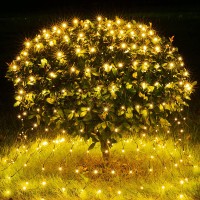 Blctec Christmas Net Lights 200 Led 8.2Ft X 4.9Ft Outdoor Christmas Bush Lights With 8 Modes, Timer, Connectable, Waterproof And Durable Green Wire For Trees, Bushes, Christmas Decorations, Warm White