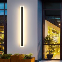 Lightotech Modern Led Outdoor Sconce 32Inch 24W Indoor And Outdoor Wall-Mounted Lamp Fixture With Frosted Acrylic For Bedroom Living Room Courtyard Porch