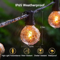 Xurisen Outdoor String Lights With Dimmer 355Ft Led Patio Lights For Outside 151 Shatterproof G40 Globe Bulbs Ul Listed Ip65