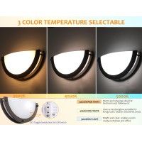 Cloudy Bay 12 Inch Wall Lamp Cri9015W 3000K4000K5000K Color Temperature Adjustable Dimmable Wall Sconce Led Half Moon Wall Fi